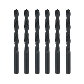 Misuyue 6.5mm HSS Metal Drill Bits, 6pcs Carbide Drilling Bit Sets, Twist Drill Bit suitable for Copper Aluminium Iron Plastic, Wood Drilling Bits