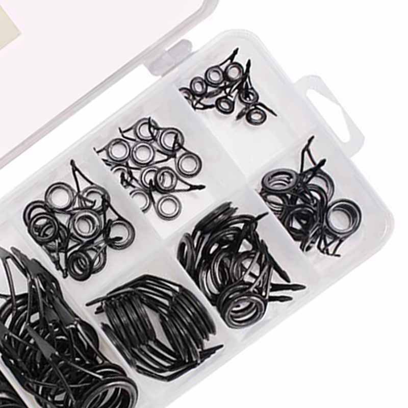 Fishing Rod Tip Repair Kit High Carbon Steel Ceramic Ring