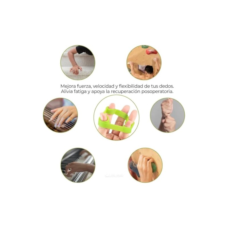 11 PCS Ejercitador de Agarre Ajustable (6.6-88 lb / 3-40