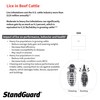 Neogen 1907840 Prozap StandGuard Pour-On 900 mL Insecticide, Yellowish, Brown