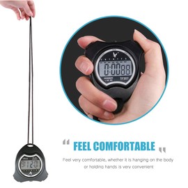 Digital Sport Stopwatch Timer, Handheld Chronograph Digital Stopwatch with Alarm/Calendar Suits for Swimming Running Football Training, Shockproof Sport Stopwatches for Coaches Referee Equipment