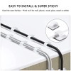 Comprehensive White Cable Management Organizer Kit