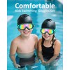 Hurdilen Kids Swimming Goggles for Kids, Anti-fog, UV Protection, Wide