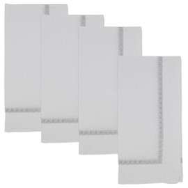 Embroidered Border Table Napkins (Set of 4)
