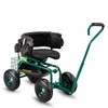 Garden Cart,Outdoor Rolling Garden Scooter with 4 Wheels & Adjustable