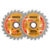 INGCO 2-Pack 140mm Ultra-thin TCT Saw Blade Set 24T, 20mm