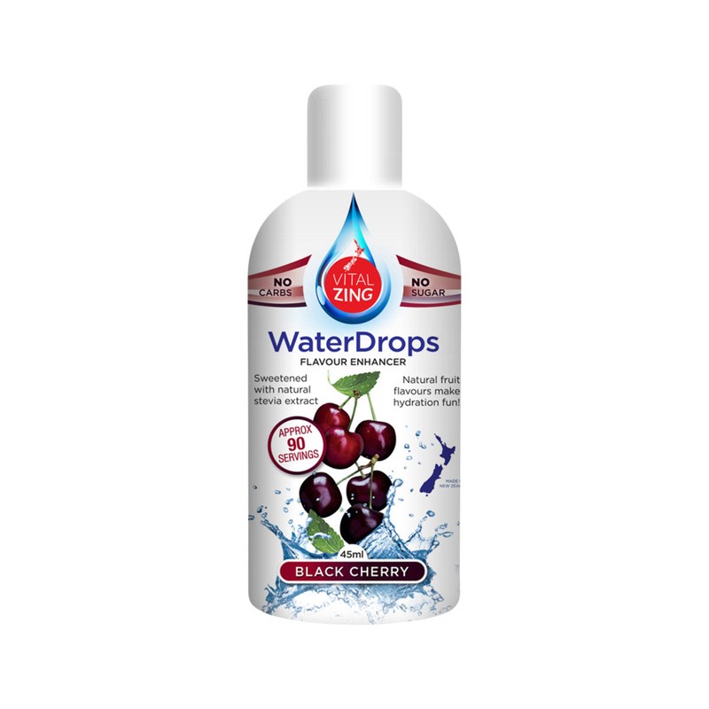Vital Zing Water Drops (Flavour Enhancer with Stevia) Black Cherry