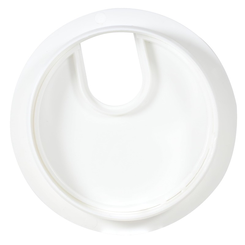 2 Pack Rok Hardware 3" (76mm) White Round Computer Desk