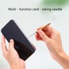 Riiichflowshop Portable Stainless Card Tray Pin Eject Removal Needle Opener