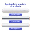 KAMMAK Plastic Wrap with Slide Cutter - 12 Inch Food