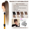 Ponytail Extensions 28'' Long Straight Ponytail Extension Synthetic Pony Tails