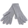 Fine knit gloves women's gloves grey light grey Size M