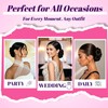 Short Claw Clip Messy Bun Scrunchies Updo