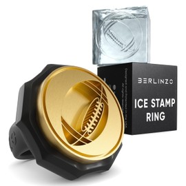 Berlinzo Brass Ice Stamp Ring Letter S