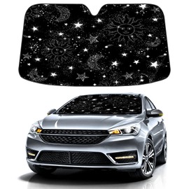 Soleil Cosmos Astrology Star Car Windshield Sunshade,Folding Sun Shade Auto Sun Visor Heat Protection Front Window, Car Sunscreen Blocks UV Rays and Keeps Vehicle Cool (55 x 30 Inch)