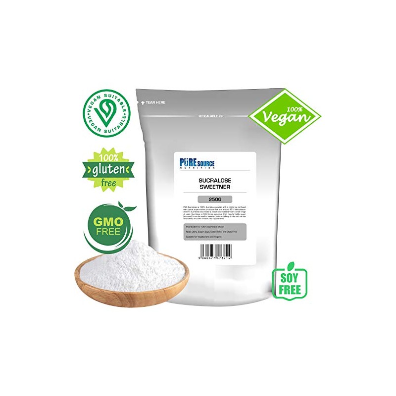 Pure Source Nutrition 100% Pure Sucralose 250g Powder Zero Calorie