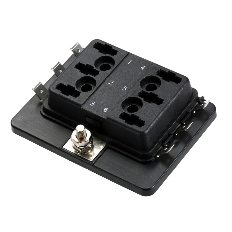6 Way Mini Blade Fuse Box Holder APM ATM 5A