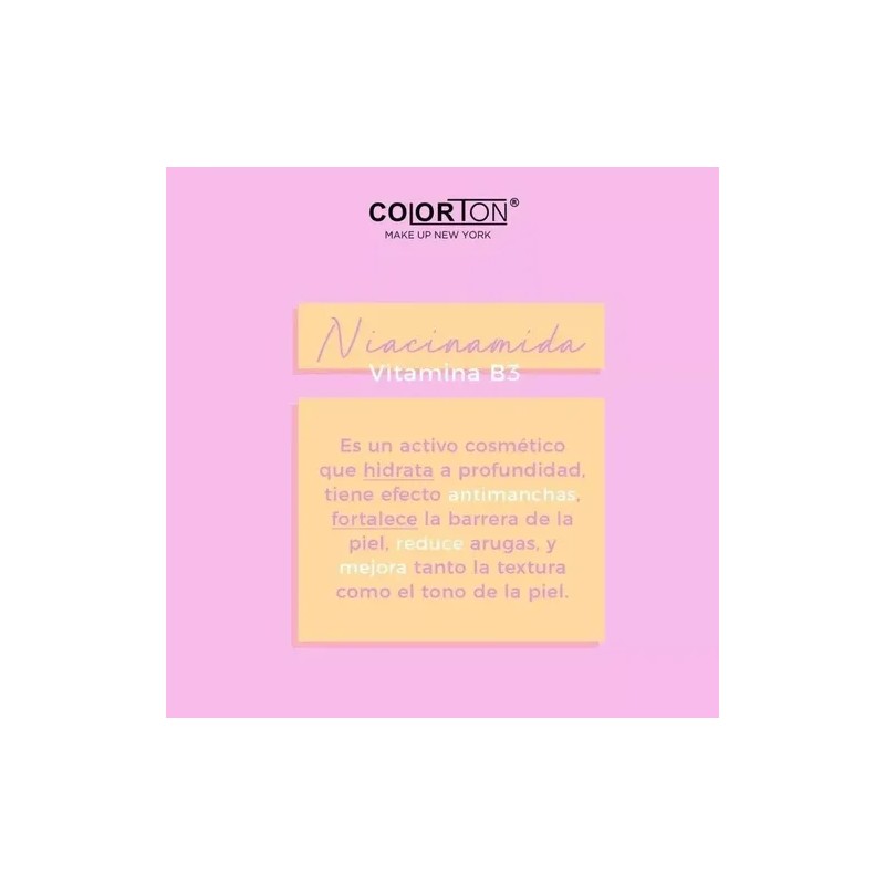 Tonico Facial Niacinamida Glow Power Colorton Skincare