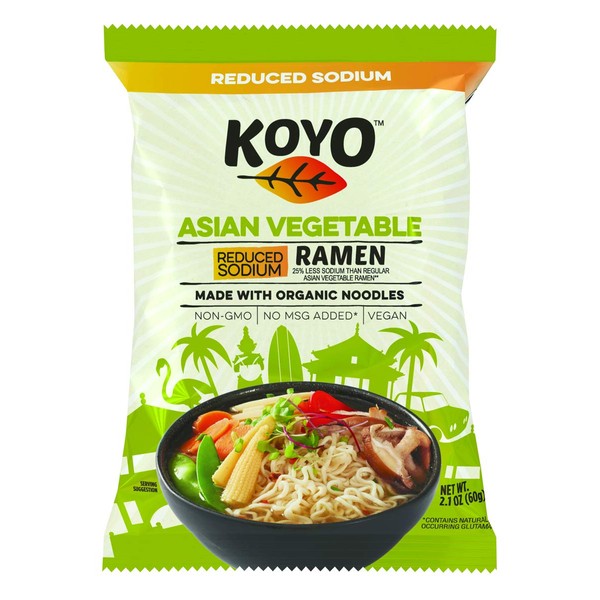 Koyo Ramen Soup, Asian Vegetable Reduced Sodium, Made With Organic