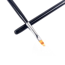 BQAN 2 Pc Nail Ombre Brush Pro Nail Art Tools, UV Gel Nail Art Painting Brush With Wood Handle