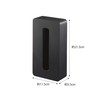 Yamazaki Industries 5095 Magnetic Compact Tissue Case, Black, Compatible Size: