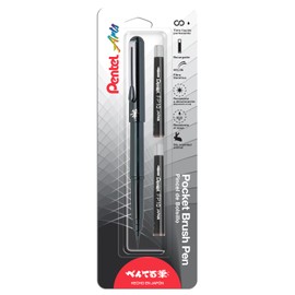 Pincel de Bolsillo Tinta Negra Profesional Pentel Arts-GFKP3BP-A