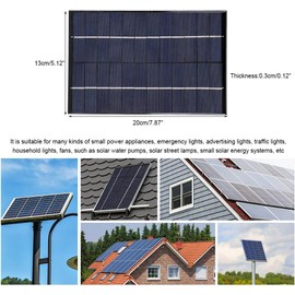 Nimomo Solar Panel 4.2W 18V Monocrystalline Silicon for Home Lighting, Scientific Research Projects