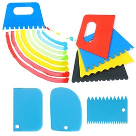 YAFIYGI 7Pcs Textured Art Supplies Kit Paint Scrapers for Drawing Artists Acrylic Painting Texture Tools Canvas Spatula Set for DIY Crafts Learning Knife Pottery Kids Play Oil Children Painting