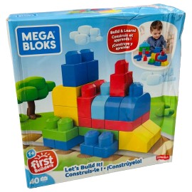 Fisher Price Mega Bloks Let's Build It 40 Pieces BRAND NEW