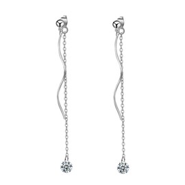 Baluue Chic Shape Beautiful Chain Light Luxury Long Earring Design for Mom Friends
