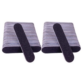 Small Nail Files Bulk (50 Pcs), 3.6 Inches Emery Board Nail File for Acrylic and Natural Nails, 100/180 Grit Double Sided Fingernail Filer Pack Mini Professional Filers Manicure Pedicure Set