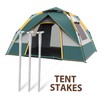 BIUDECO 4 Pack Heavy Duty Tent Stakes Stainless Steel Ground
