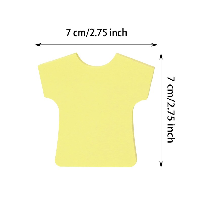 Mini Skater 2 Pack Kraft Paper Sticky Notes Shirt Shape
