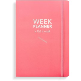 The WeekPlanner - Pink Undated Weekly Planner - Smart Planner with To Do Lists for Each Month - Get Organized and Plan Your Life - Inspirational Undated Weekly Planner