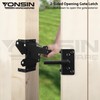 YONSIN Self Locking Gate Latch Heavy Duty for Wooden Fence