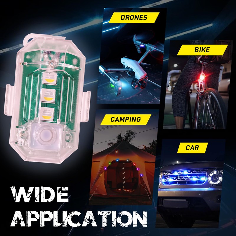 12pcs High Brightness Wireless LED Lights For Car, With Remote