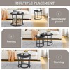 Hoctieon Nesting Coffee Tables, Round Nesting Tables Set of 2,