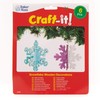 Baker Ross AX403 Snowflake Wooden 3D Decorations - Pack of