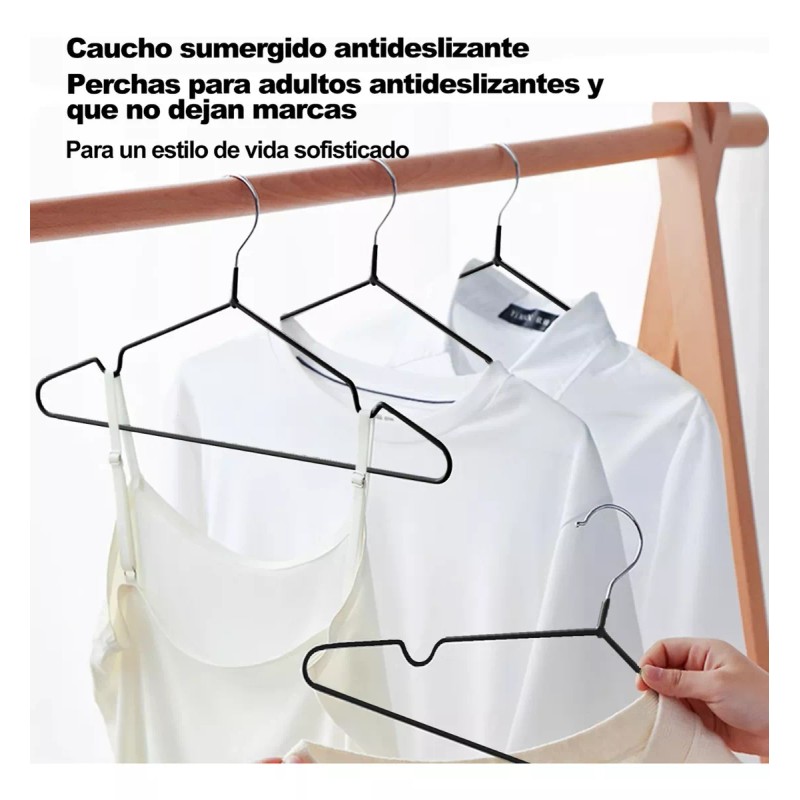 KIROTLE 30pcs Ganchos Perchas Para Pantalones De Acero Inoxidable