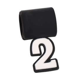 XIHIRCD Baseball Number Pendant, Silicone Number 0-9 Pendant for Sports Fan Baseball Necklace Silicone Number Pendant Recommended for Three Braided Rope Tornado Necklace(2)