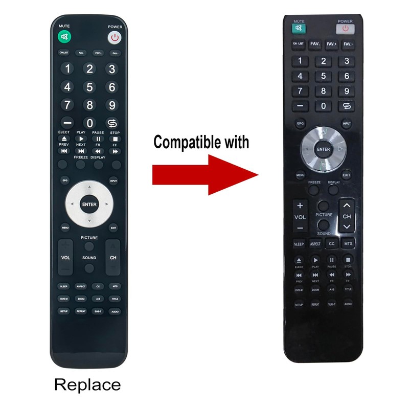 Replace Remote fit for RCA LCD HDTV Television 26LA30RQ 26LB33RQ