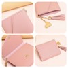 2 Pieces Women's Wallet, Pu Leather Wallet, Tassel Pendant Wallet,