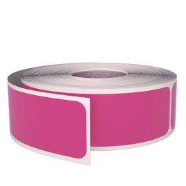 Color Stickers for File Folders 3x1 inch- 250 Pack, (7.5cm x 2.5cm) Pink Sticker Label Roll by Royal Green