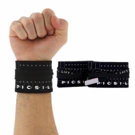 PICSIL - Sports Wrist Straps | Custom Fit Wrist Support for Cross Training & Weightlifting | Vegan Cotton, Secure & Flexible | Gymnastics & Calisthenics Use | Color Moonless