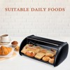 ENLOY Bread Box for Kitchen Countertop, Stainless Steel Bread Storage