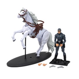 Boss Fight Studio Hero H.A.C.K.S. 21st Phantom and Hero Steed Action Figures, Highly Articulated Collectible Figurine with Accessories Including Pistols and Posable Horse with Saddle and Stand – 1:18