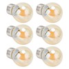 6Pcs Vintage LED Light Bulb Gold Glass Dimmable G45 E27