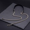 YDHfdc Bag Chain Silver 120 cm PU Leather Chain Strap