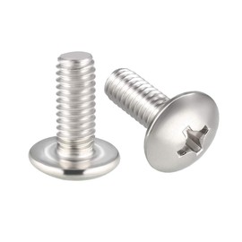 sourcing map Machine Screws, M4x10mm Phillips Screw, 304 Stainless Steel, Fasteners Bolts 20Pcs
