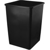 PRO&Family 140 Qt. 35 Gallon 132 Liters Black Square Trash